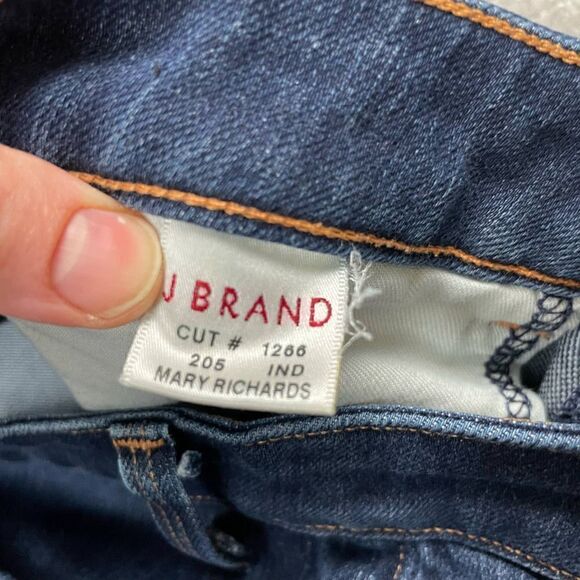 J Brand Mary Richards Four Way Stretch Dark Wash High Rise Flare Bootcut Blue 29 - Picture 6 of 6